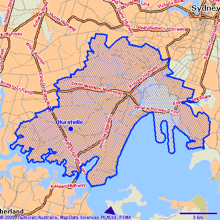 Hurstville Map